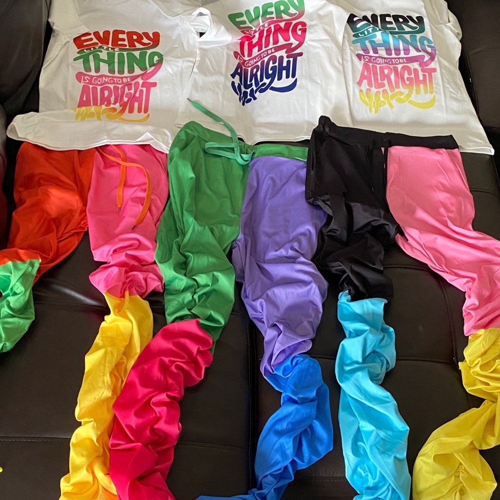 Stacked pants sets